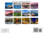 Maine Scenic Engagement Calendar 2027 cover: collage of Maine coastal and landscape photos with captions under each image.